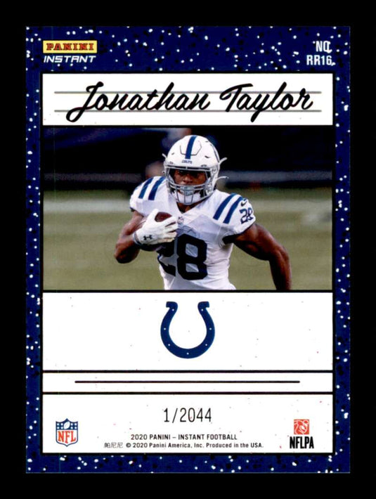 2020 Panini Instant 1990 Rated Rookie Jonathan Taylor 