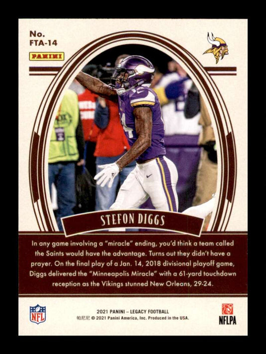 2021 Panini Legacy For the Ages Blue Stefon Diggs 