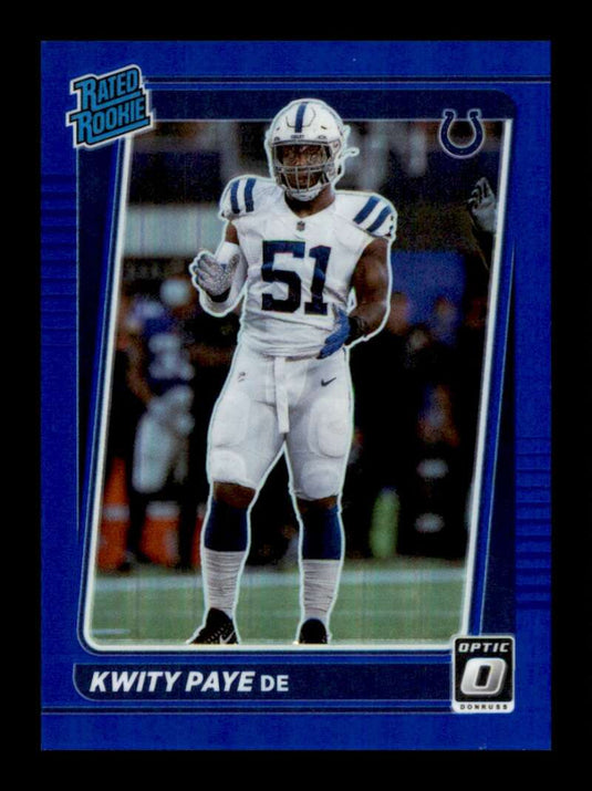 2021 Donruss Optic Blue Prizm Kwity Paye