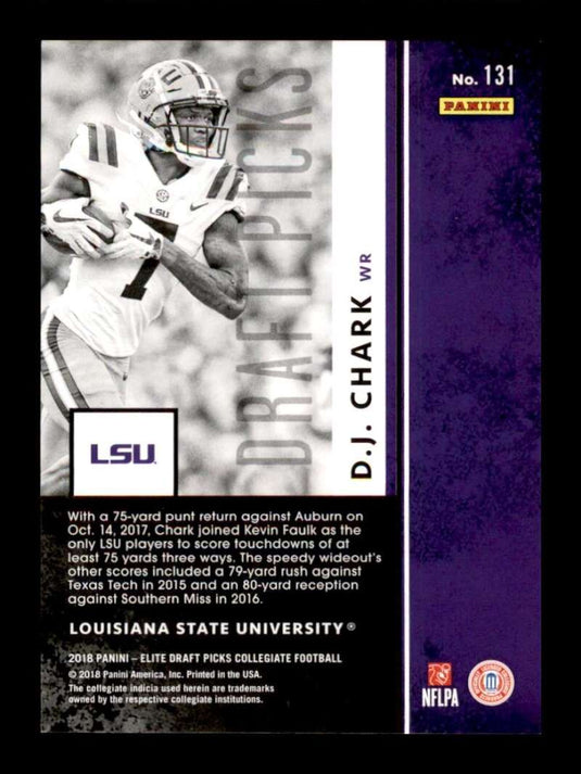 2018 Panini Elite Draft Aspirations Purple D.J. Chark