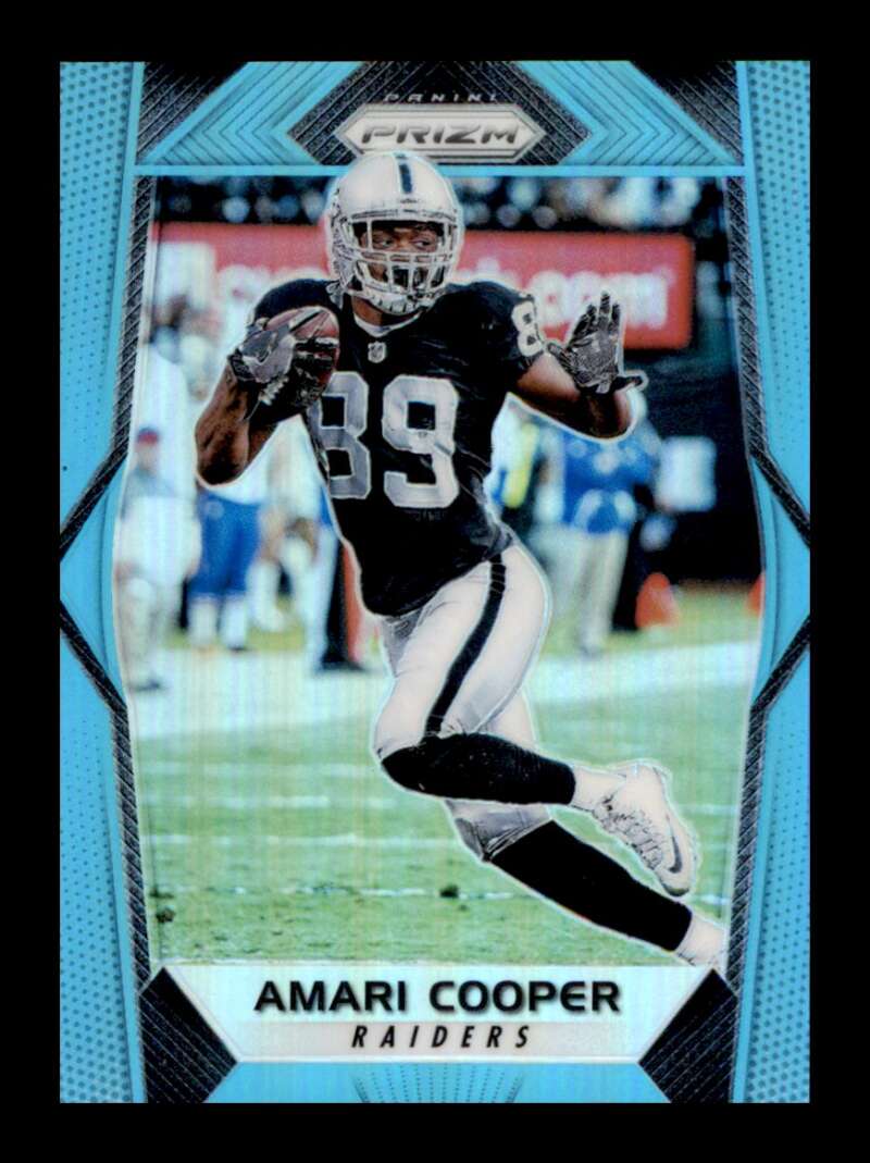 Load image into Gallery viewer, 2017 Panini Prizm Light Blue Prizm Amari Cooper #129 SP /199 Oakland Raiders  Image 1
