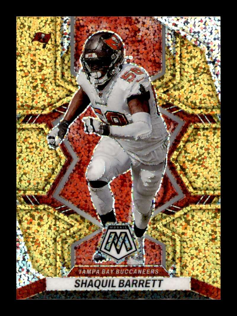 Load image into Gallery viewer, 2022 Panini Mosaic Gold Sprakle Prizm Shaquil Barrett #187 SSP Tampa Bay Buccaneers  Image 1
