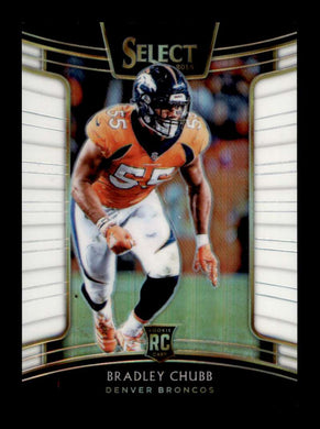 2018 Panini Select White Prizm Bradley Chubb 