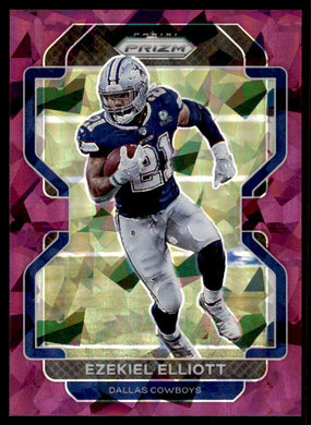 2021 Panini Prizm Purple Ice Prizm Ezekiel Elliott 