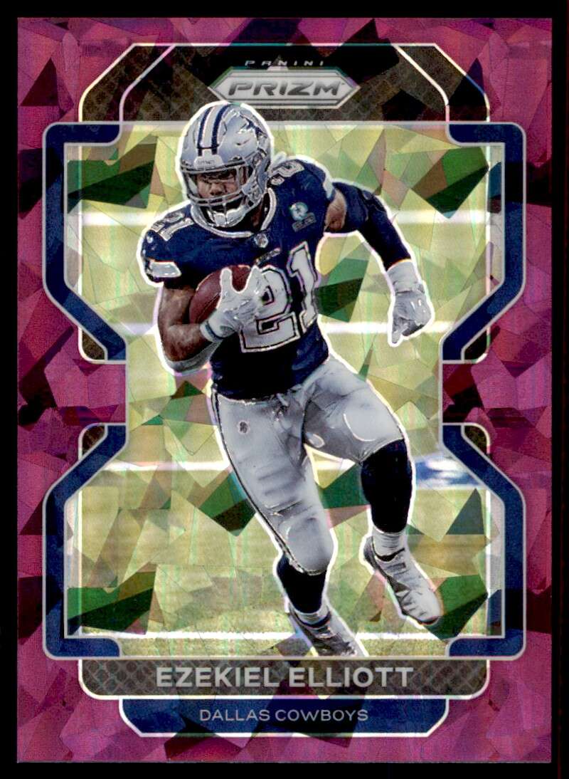 Load image into Gallery viewer, 2021 Panini Prizm Purple Ice Prizm Ezekiel Elliott #243 SP /225 Dallas Cowboys  Image 1
