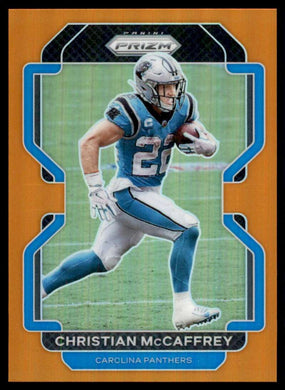 2021 Panini Prizm Orange Prizm Christian McCaffrey 