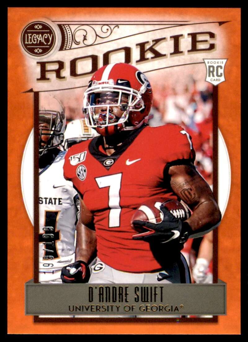 Load image into Gallery viewer, 2020 Panini Legacy Orange D&#39;Andre Swift #153 Rookie RC /199 Georgia Bulldogs  Image 1
