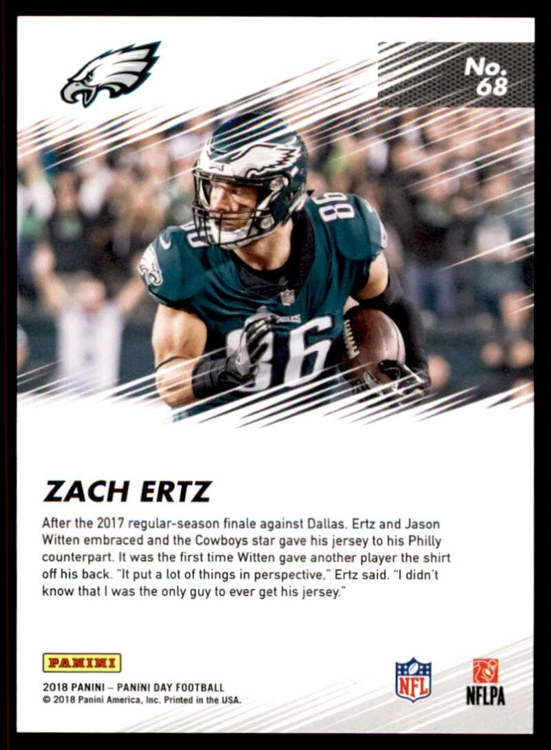 Load image into Gallery viewer, 2018 Panini Day The Top 100 Rainbow Spokes Zach Ertz #68 SP /50 Philadelphia Eagles  Image 2
