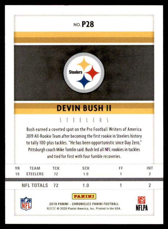 2019 Panini Chronicles Red Devin Bush