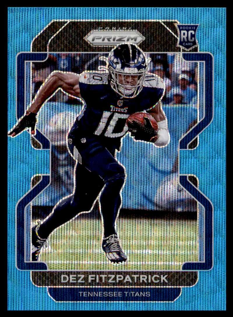 Load image into Gallery viewer, 2021 Panini Prizm Blue Wave Dez Fitzpatrick #366 Rookie RC /199 Tennessee Titans  Image 1
