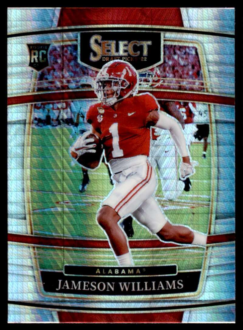 Load image into Gallery viewer, 2022 Panini Select Draft Hyper Prizm Jameson Williams #52 Rookie RC Alabama Crimson Tide  Image 1
