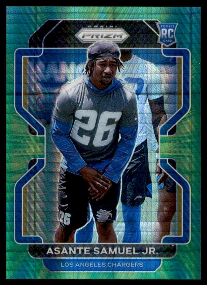 Load image into Gallery viewer, 2021 Panini Prizm Hyper Prizm Asante Samuel Jr. #435 Rookie RC /175 Los Angeles Chargers  Image 1
