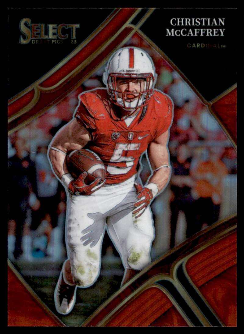 Load image into Gallery viewer, 2023 Panini Select Draft Red Prizm Christian McCaffrey #141 SP /149 Stanford Cardinal  Image 1
