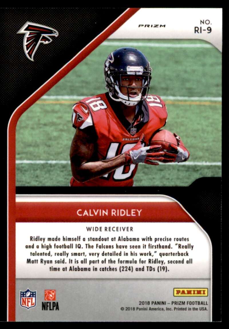 Load image into Gallery viewer, 2018 Panini Prizm Rookie Introduction Silver Prizm Calvin Ridley #RI-9 Rookie RC Atlanta Falcons  Image 2
