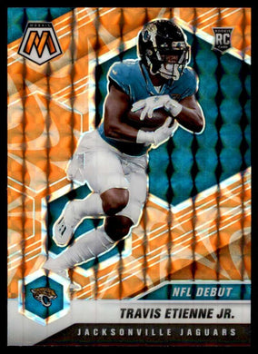 2021 Panini Mosaic Reactive Orange Prizm Travis Etienne Jr. 