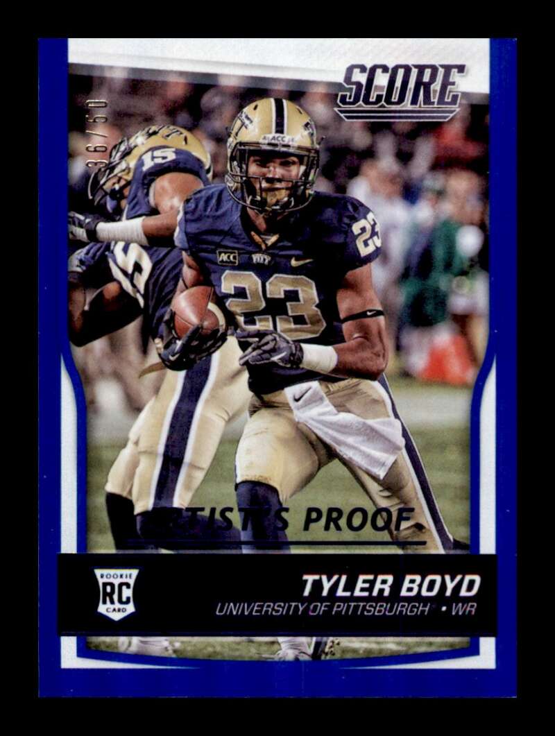 Load image into Gallery viewer, 2016 Score Artist&#39;s Proof Tyler Boyd #365 Rookie RC /50 Cincinnati Bengals  Image 1
