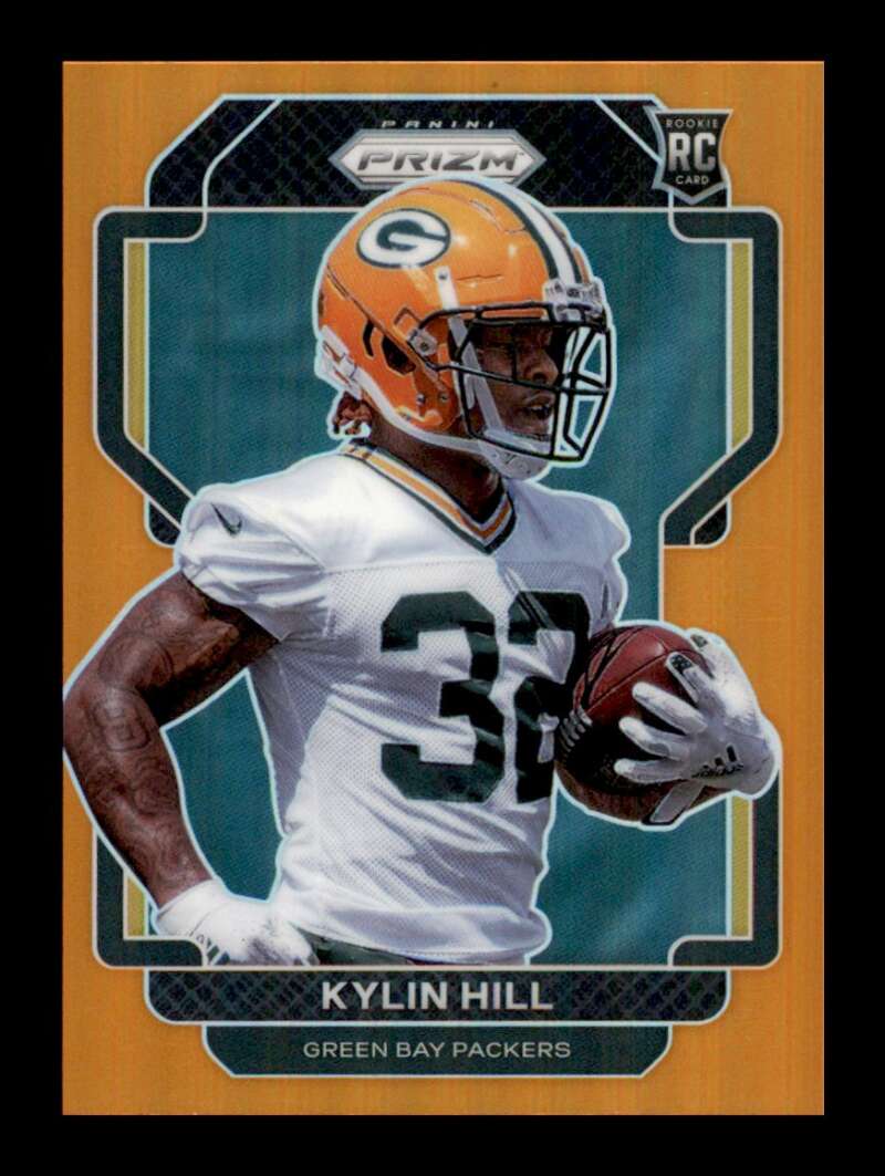 Load image into Gallery viewer, 2021 Panini Prizm Orange Prizm Kylin Hill #403 Rookie RC /249 Green Bay Packers  Image 1
