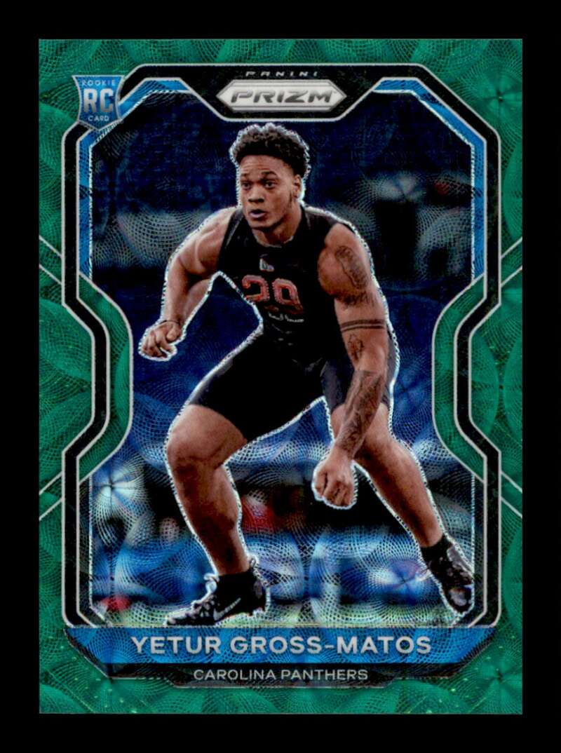 Load image into Gallery viewer, 2020 Panini Prizm Green Scope Prizm Yetur Gross-Matos #366 Rookie RC /75 Carolina Panthers  Image 1
