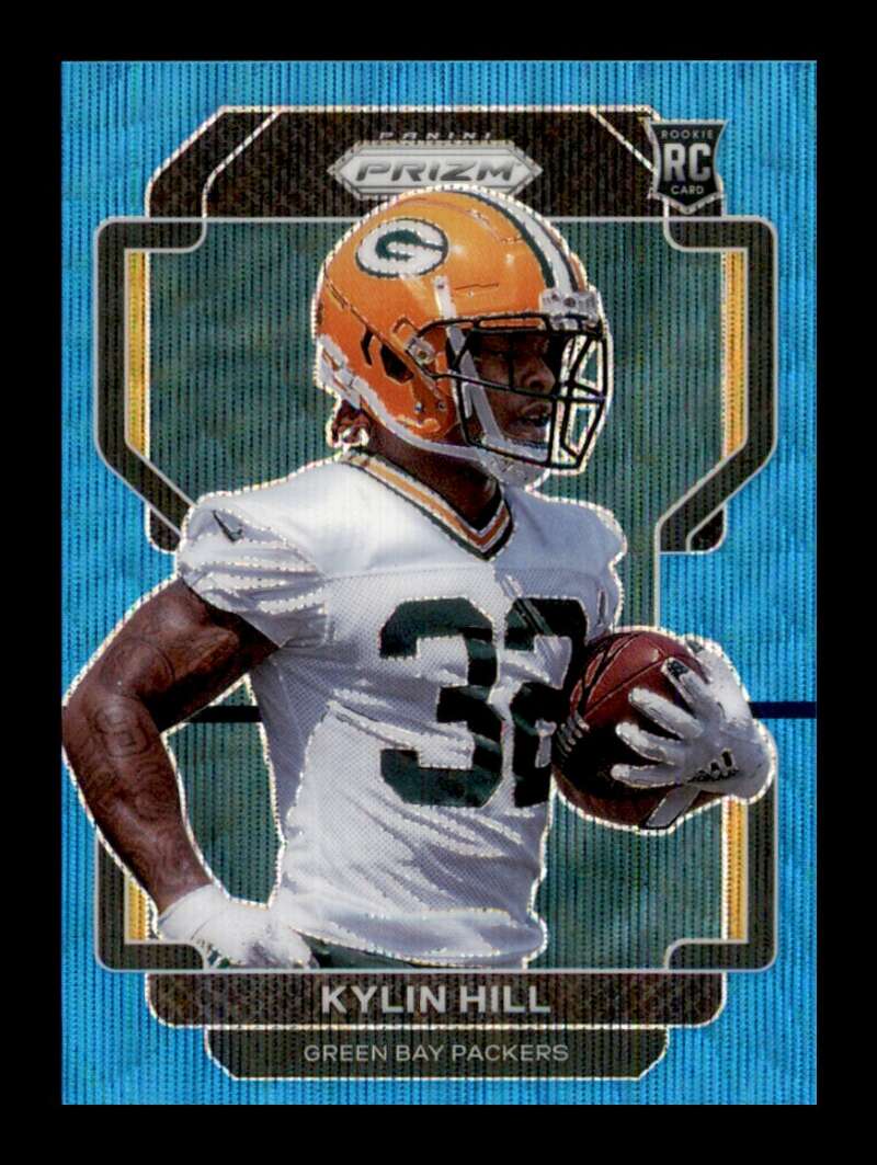 Load image into Gallery viewer, 2021 Panini Prizm Blue Wave Prizm Kylin Hill #403 Rookie RC /199 Green Bay Packers  Image 1
