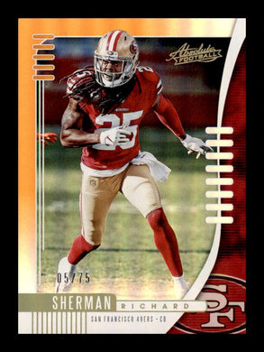 2019 Panini Absolute Spectrum Orange Richard Sherman 