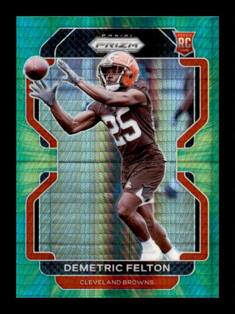 Load image into Gallery viewer, 2021 Panini Prizm Hyper Prizm Demetric Felton #411 Rookie RC /175 Cleveland Browns  Image 1
