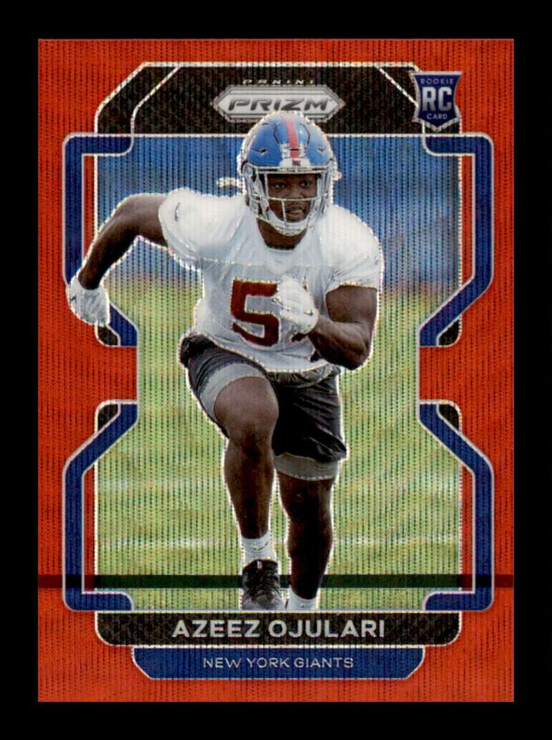 Load image into Gallery viewer, 2021 Panini Prizm Red Wave Prizm Azeez Ojulari #386 Rookie RC /149 New York Giants  Image 1
