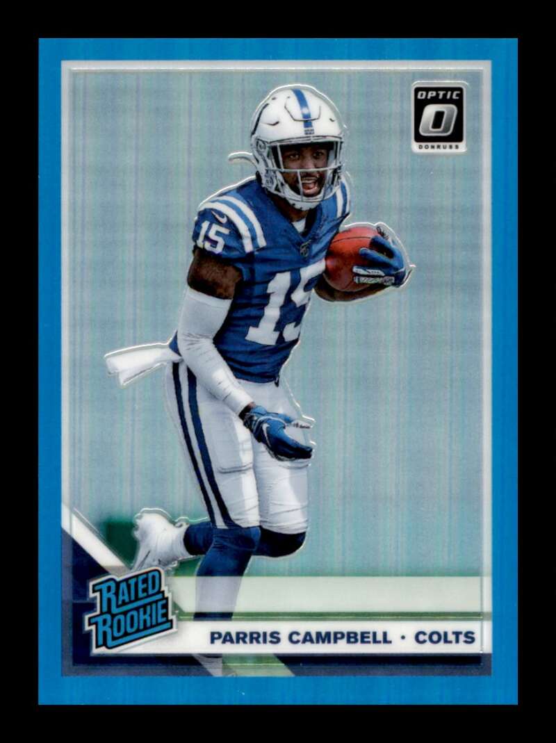 Load image into Gallery viewer, 2019 Donruss Optic Aqua Prizm Parris Campbell #165 Rookie RC /299 Indianapolis Colts  Image 1
