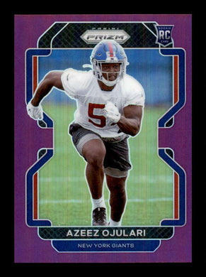 2021 Panini Prizm Purple Prizm Azeez Ojulari 