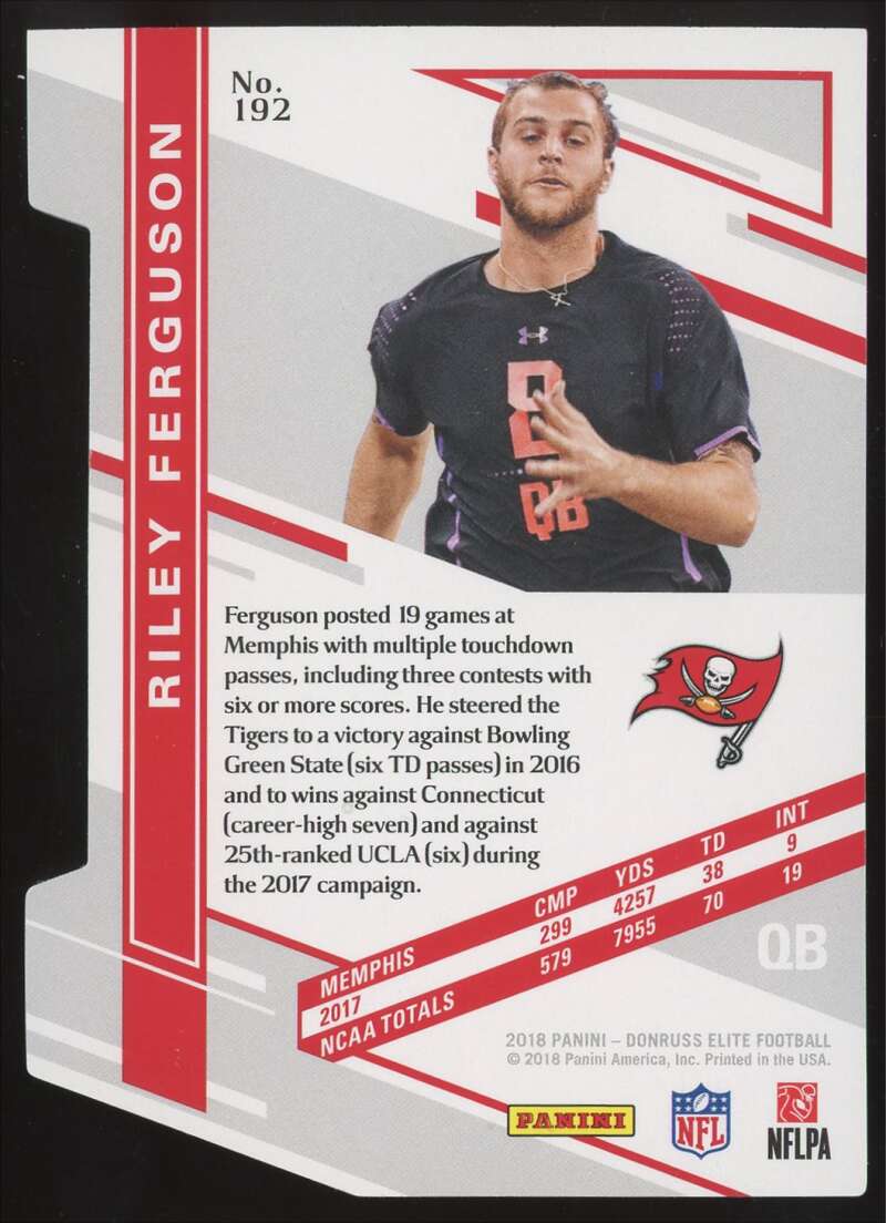 Load image into Gallery viewer, 2018 Donruss Elite Aspirations Die Cut Riley Ferguson #192 Rookie RC /24 Tampa Bay Buccaneers  Image 2
