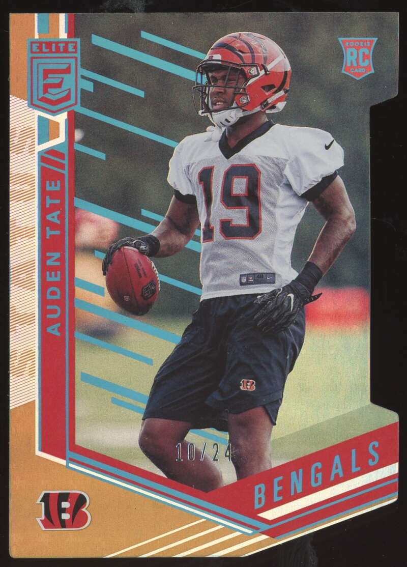 Load image into Gallery viewer, 2018 Donruss Elite Aspirations Die Cut Auden Tate #148 Rookie RC /24 Cincinnati Bengals  Image 1
