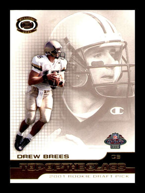 2001 Pacific Dynagon Top of the Class Drew Brees 