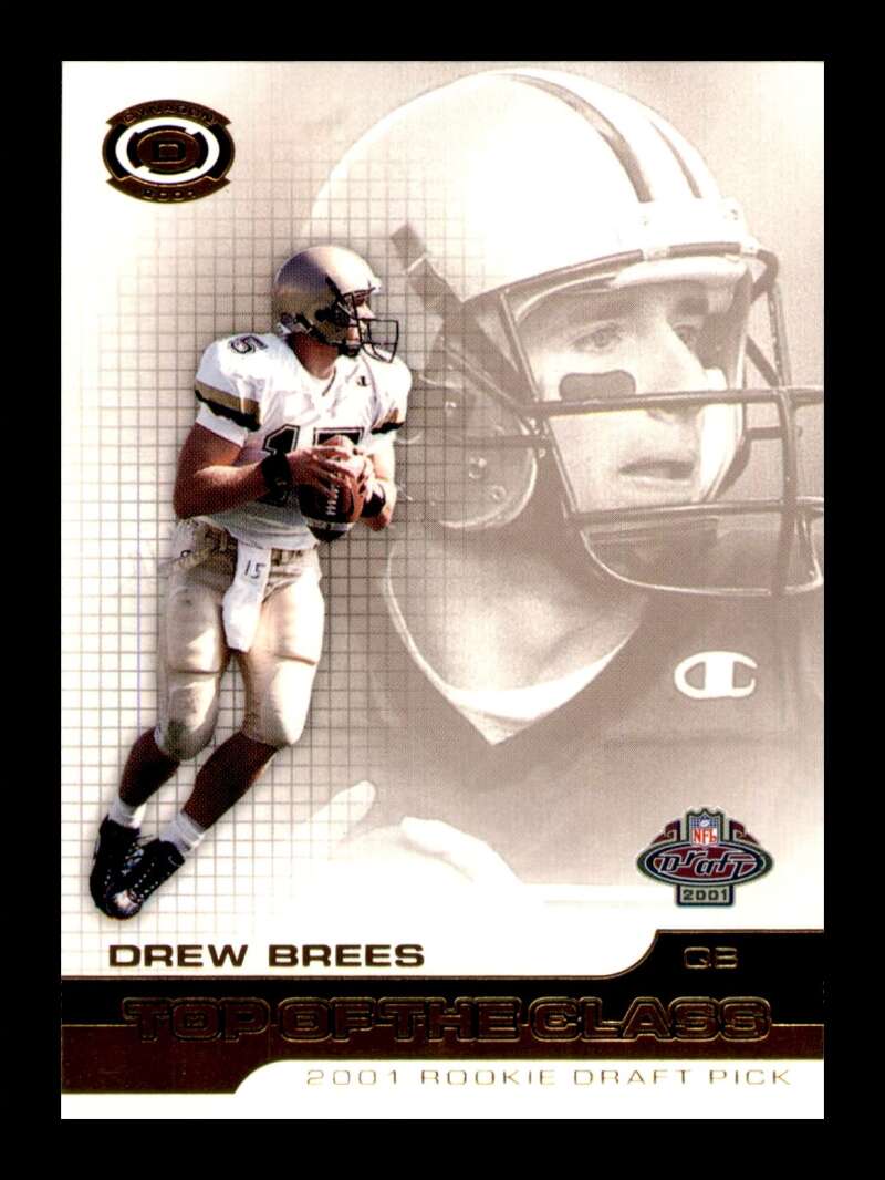 Load image into Gallery viewer, 2001 Pacific Dynagon Top of the Class Drew Brees #3 Rookie RC Purdue Boilermakers  Image 1
