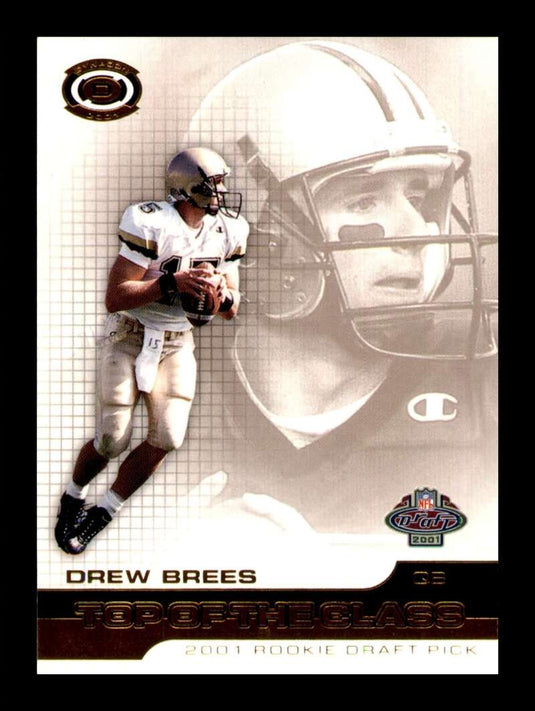 2001 Pacific Dynagon Top of the Class Drew Brees