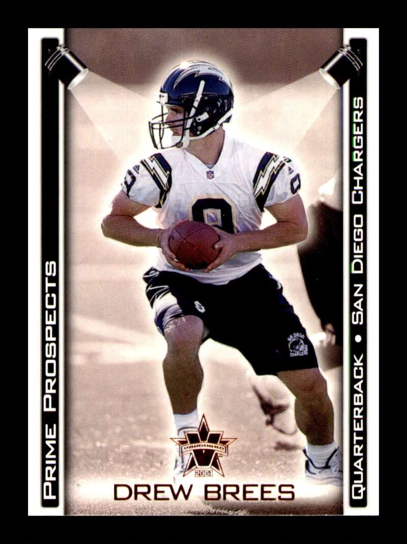 Load image into Gallery viewer, 2001 Pacific Vanguard Prime Prospects Drew Brees #28 Rookie RC San Diego Chargers  Image 1
