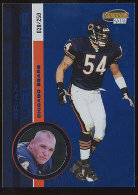 2001 Pacific Invincible Blue Brian Urlacher 