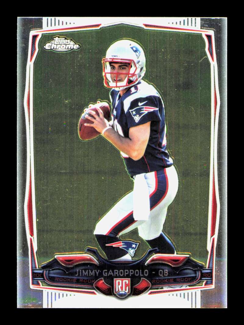 Load image into Gallery viewer, 2014 Topps Chrome Jimmy Garoppolo #150 Rookie RC New England Patriots  Image 1
