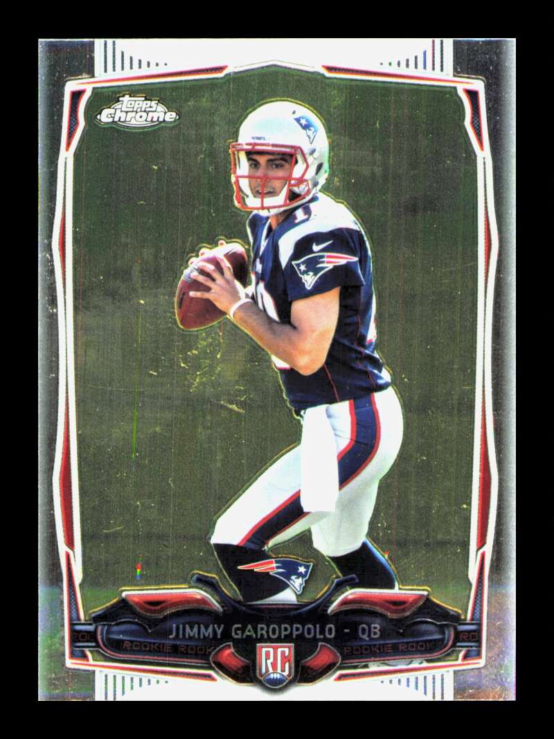 Load image into Gallery viewer, 2014 Topps Chrome Jimmy Garoppolo #150 Rookie RC New England Patriots  Image 1
