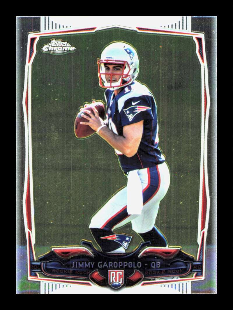 Load image into Gallery viewer, 2014 Topps Chrome Jimmy Garoppolo #150 Rookie RC New England Patriots  Image 1
