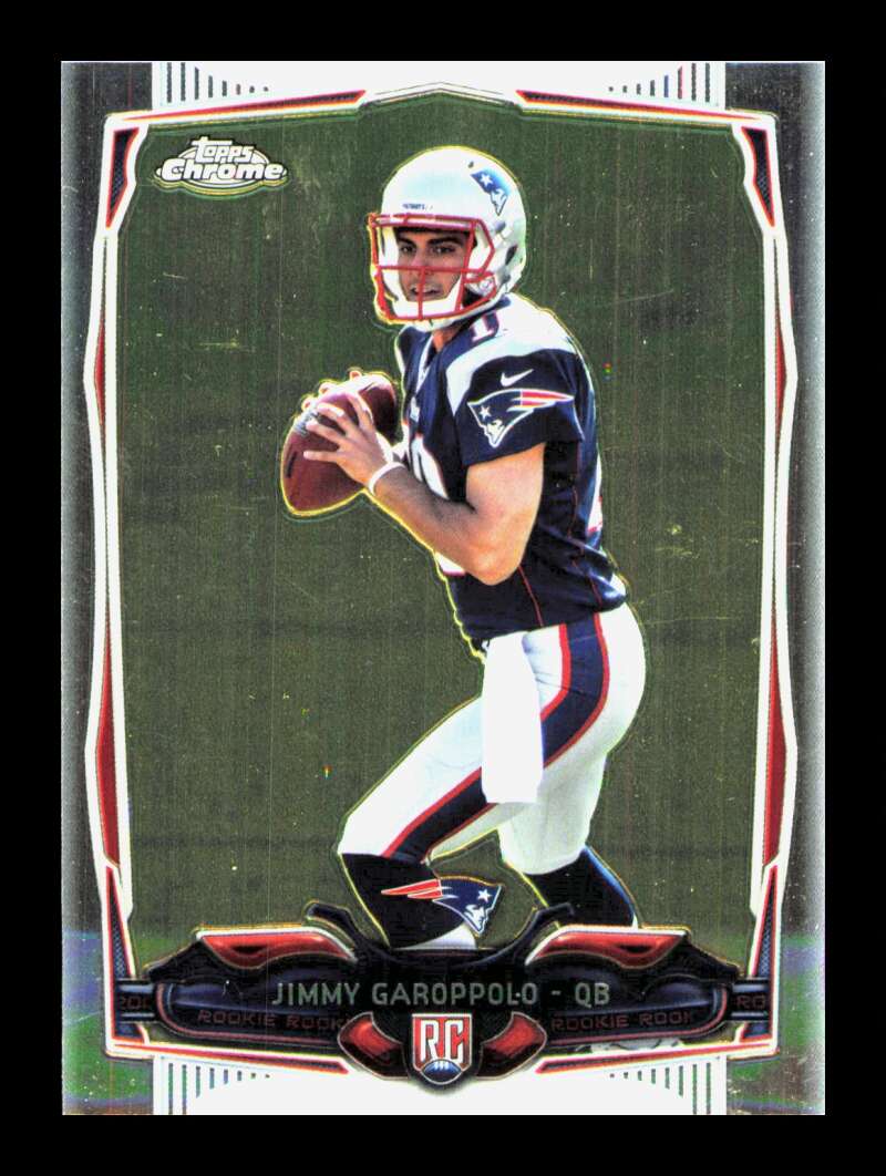 Load image into Gallery viewer, 2014 Topps Chrome Jimmy Garoppolo #150 Rookie RC New England Patriots  Image 1
