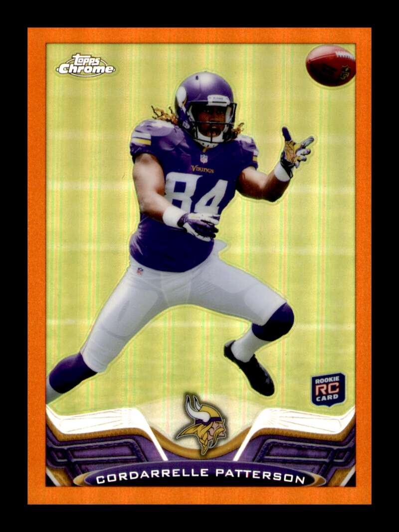 Load image into Gallery viewer, 2013 Topps Chrome Orange Refractor Cordarrelle Patterson #19 Rookie RC Minnesota Vikings  Image 1
