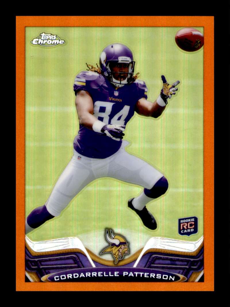 Load image into Gallery viewer, 2013 Topps Chrome Orange Refractor Cordarrelle Patterson #19 Rookie RC Minnesota Vikings  Image 1
