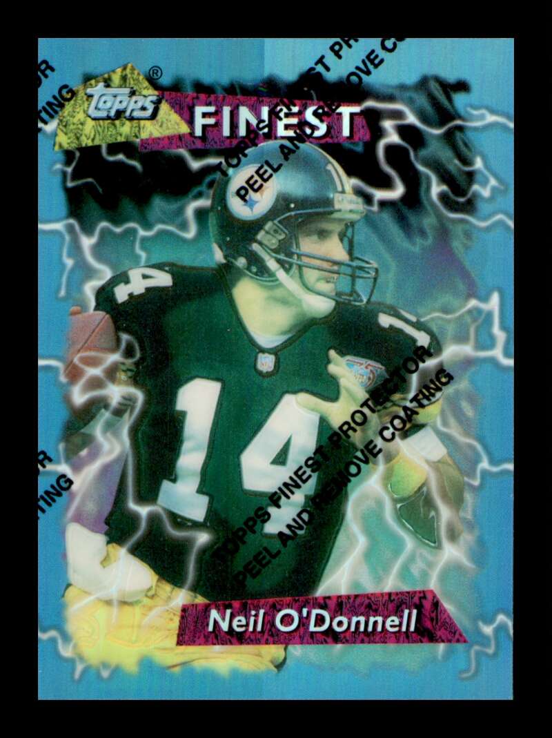 Load image into Gallery viewer, 1995 Topps Finest Refractor Neil O&#39;Donnell #108 Pittsburgh Steelers  Image 1
