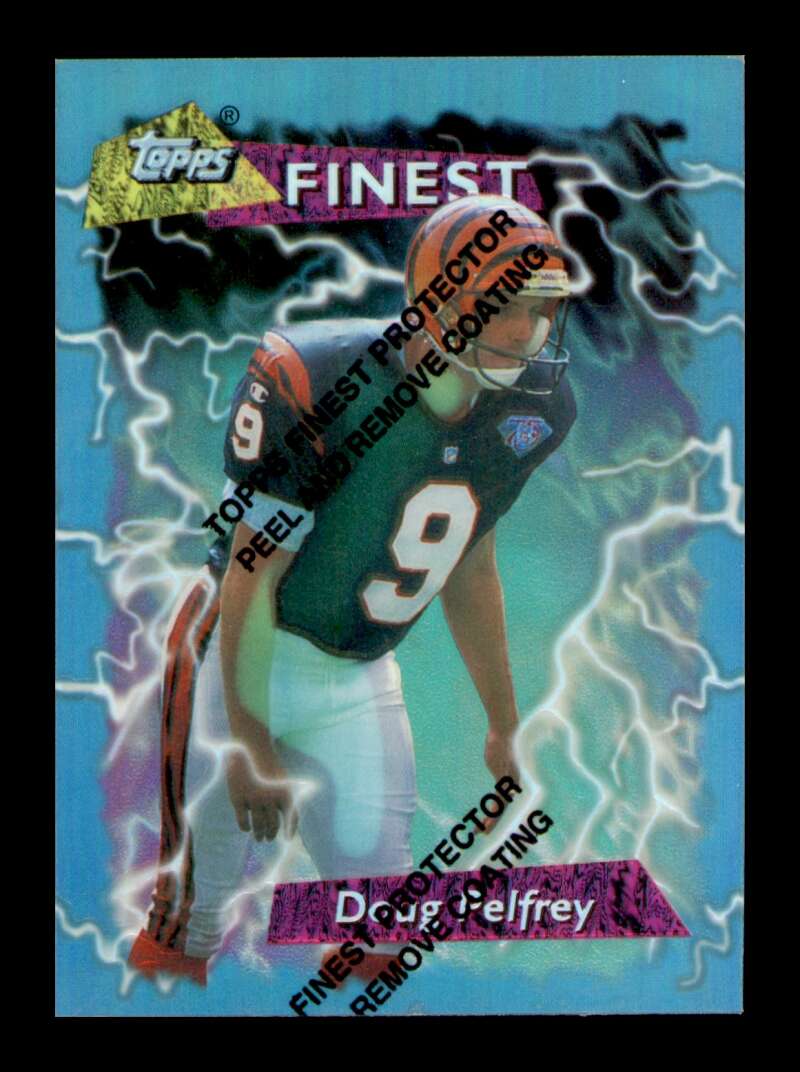 Load image into Gallery viewer, 1995 Topps Finest Refractor Doug Pelfrey #28 Cincinnati Bengals  Image 1
