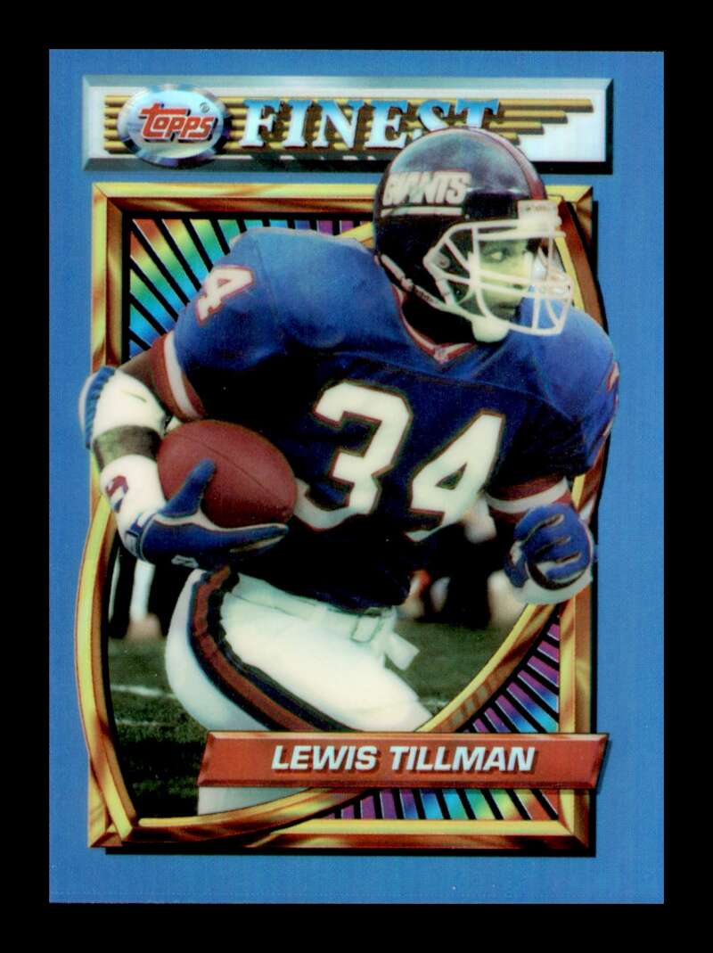 Load image into Gallery viewer, 1994 Topps Finest Refractor Lewis Tillman #127 New York Giants  Image 1
