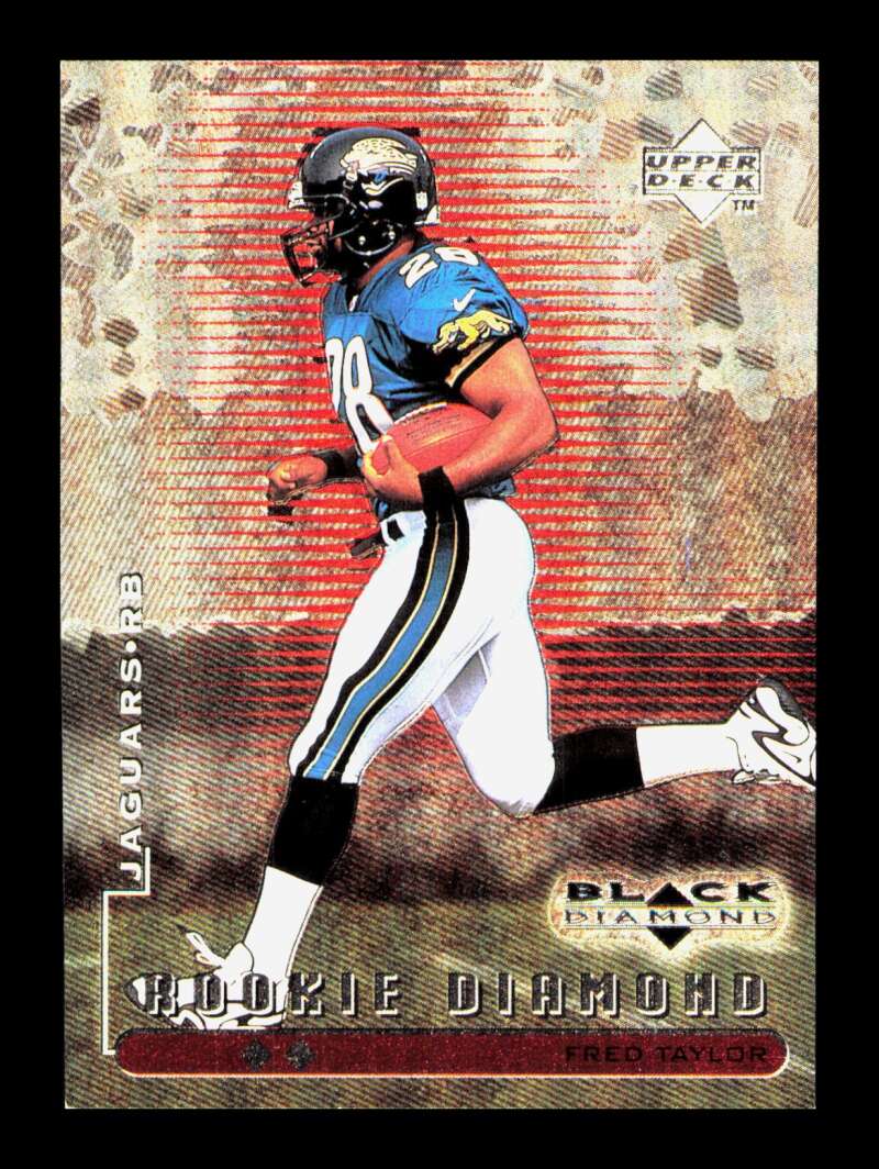 Load image into Gallery viewer, 1998 Upper Deck Black Diamond Rookie Diamond Double Fred Taylor #93 Rookie RC /2500 Jacksonville Jaguars  Image 1
