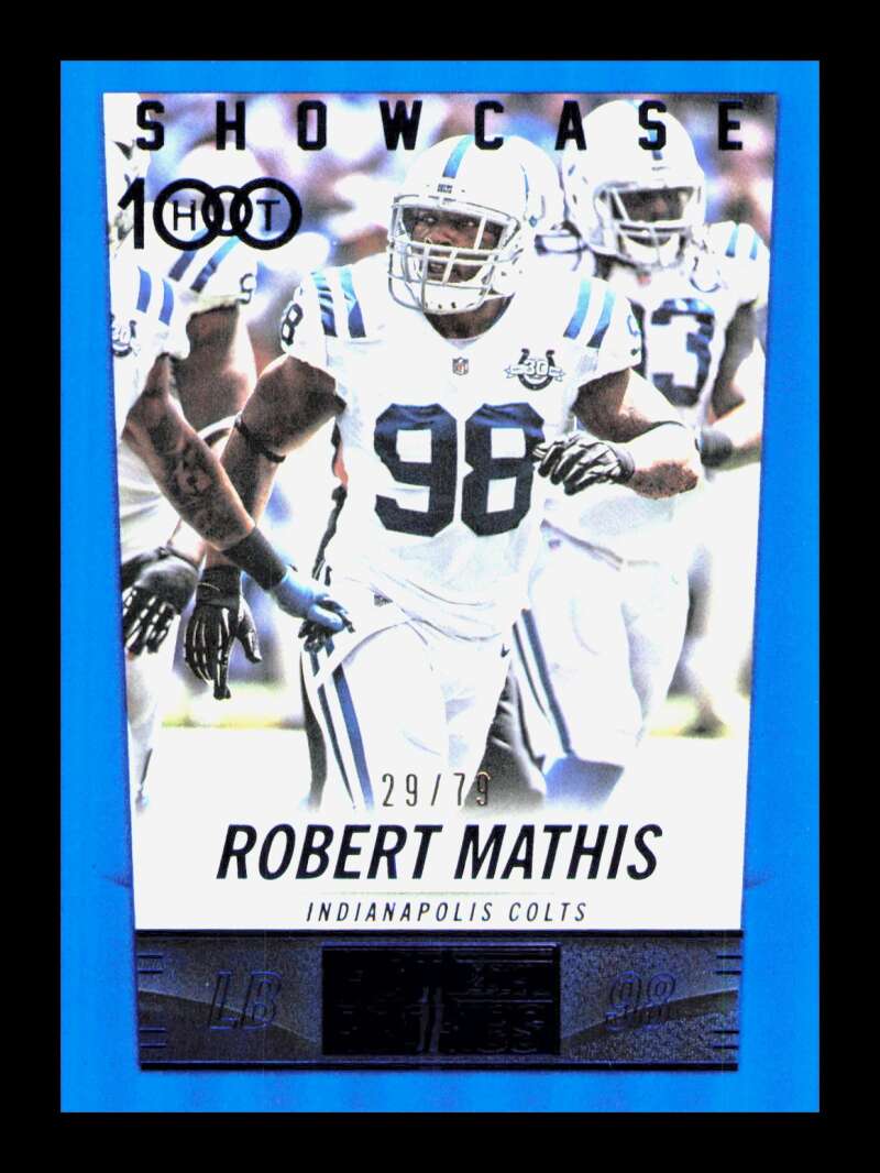 Load image into Gallery viewer, 2014 Panini Score Hot 100 Showcase Blue Robert Mathis #274 SP /79 Indianapolis Colts  Image 1
