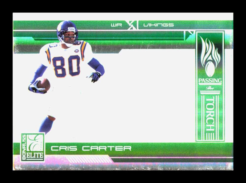 Load image into Gallery viewer, 2006 Donruss Elite Passing the Torch Green Cris Carter #PT-18 SP /500 Minnesota Vikings  Image 1
