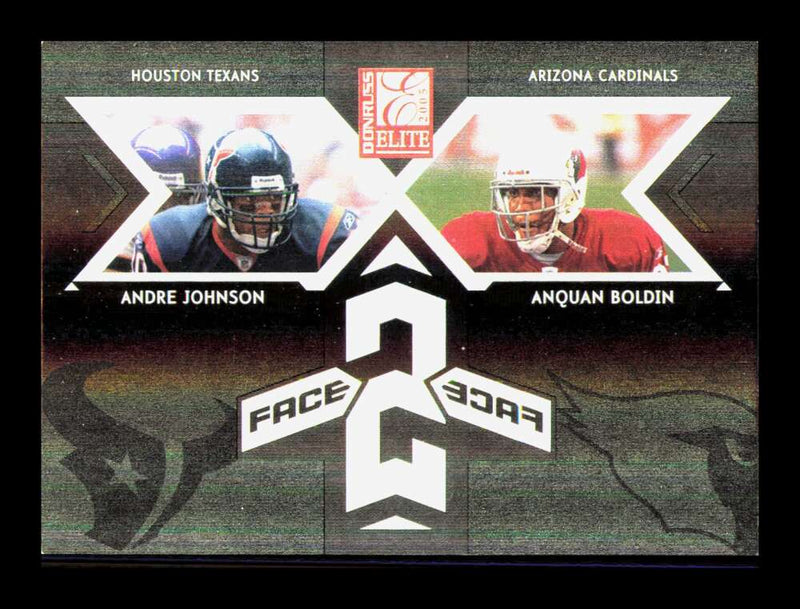 Load image into Gallery viewer, 2005 Donruss Elite Face 2 Face Black Andre Johnson Anquan Boldin #CB-1 SP /500  Image 1
