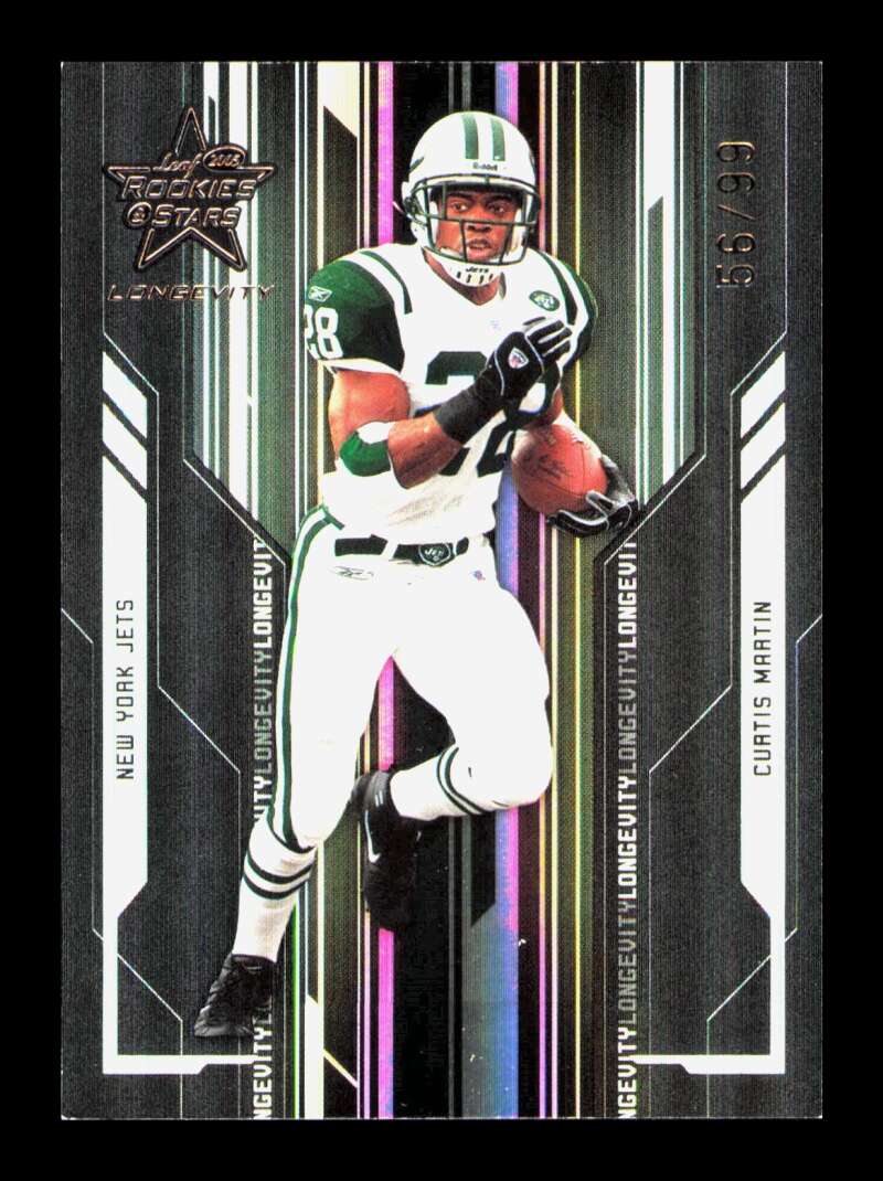 Load image into Gallery viewer, 2005 Leaf Rookies &amp; Stars Longevity Holofoil Curtis Martin #66 New York Jets /99 Image 1
