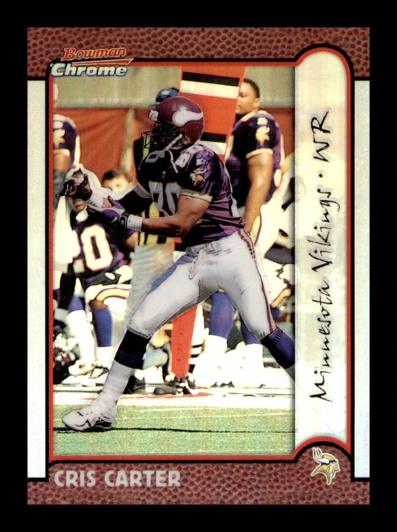 Load image into Gallery viewer, 1999 Bowman Chrome Refractor Cris Carter #84 Minnesota Vikings  Image 1
